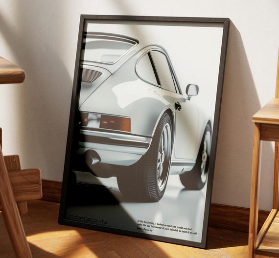 Porsche Poster, Vintage Porsche, Retro Porsche Car Wall Art | Set of 3 Car Poster, Wall Decor, Printable Wall Art for Car Enthusiasts