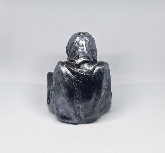 Spooky Backflow Incense Burner, Ghost Shaped Incense Holder | houseawarming gift, small backflow incense burner, spooky home decor, 15B