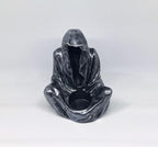 Spooky Backflow Incense Burner, Ghost Shaped Incense Holder | houseawarming gift, small backflow incense burner, spooky home decor, 15B