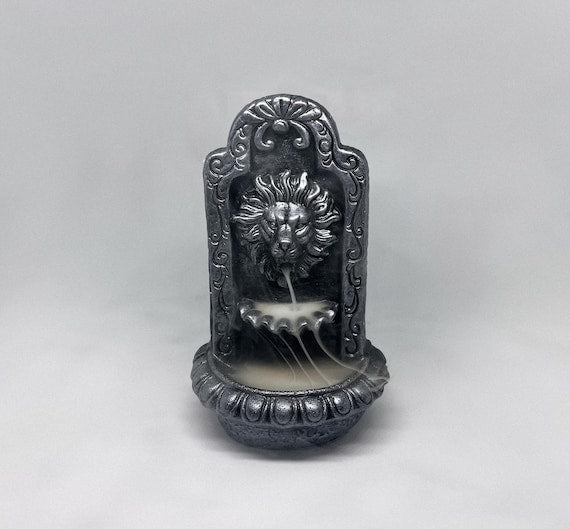 Lion Backflow Incense Burner | animal backflow incense, houseawarming gift, home decor, small backflow incense burner, 15B
