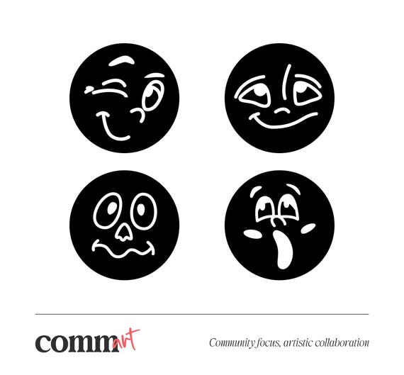 Emoji Fun Coaster Set of 4, Cute Coasters | coaster set, home decor, colorful coaster, small home decoration, home gift, handmade coaster