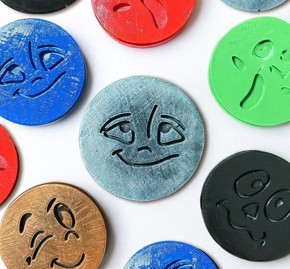 Emoji Fun Coaster Set of 4, Cute Coasters | coaster set, home decor, colorful coaster, small home decoration, home gift, handmade coaster