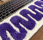 Tufted Keyboard Rug - Desktop Accessories | tufting home decor, housewarming gift, handmade keyboard pad, gift for her, gift for him